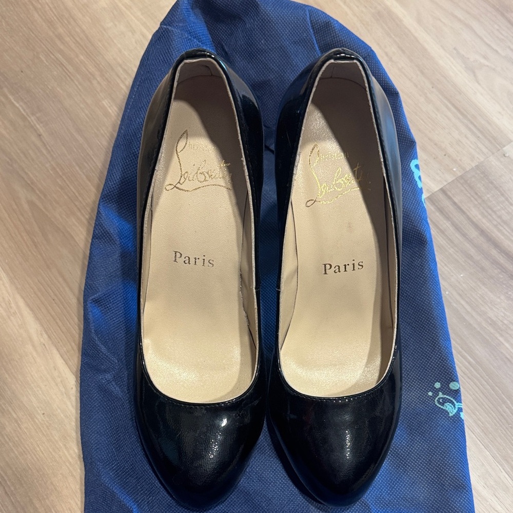 Christian Louboutin Black Patent Heels